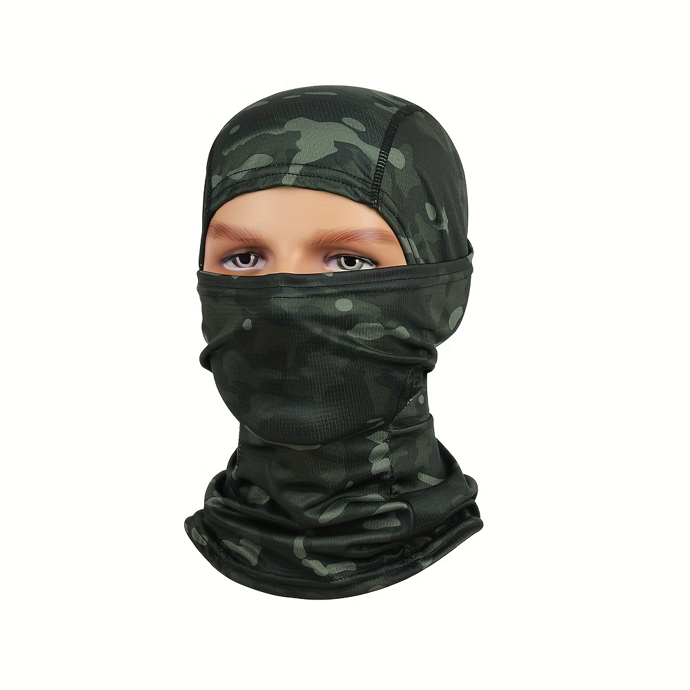 unisex Summer Cooling Balaclava Mask, UV Protection Full Face Cover, Buff Breathable Neck Gaiter, Suitable for Fishing Cycling Hiking,Temu