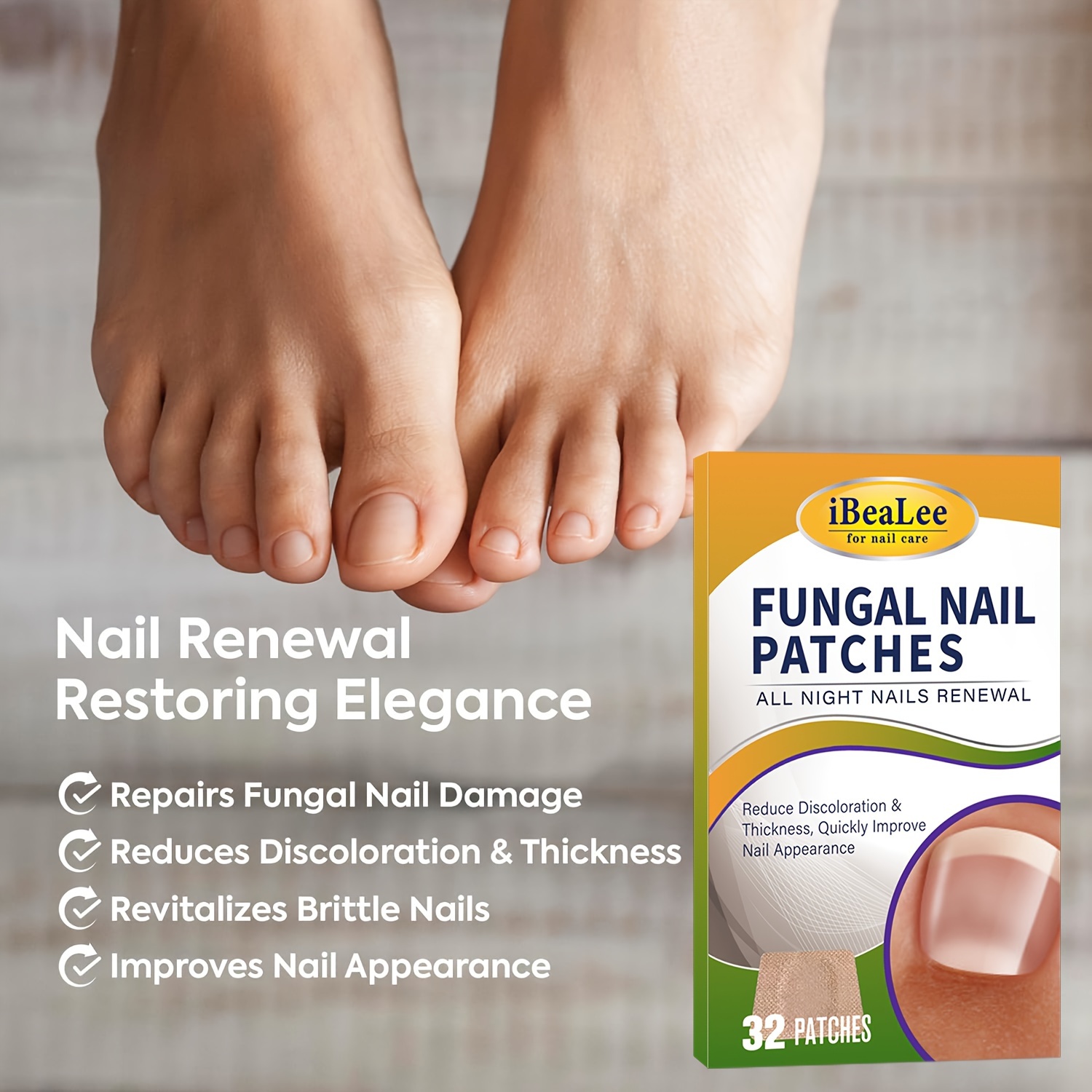 Ibealee 2 In 1 Nail Fungus Treatment Kit 20ml Anti Fungal Liquid Effective Treatment And