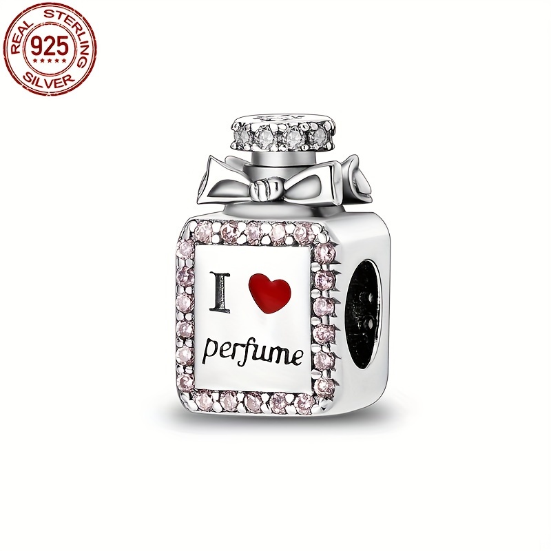 

Elegant 925 Sterling Silvery Perfume Bottle Charm, 4g - Diy Bracelets & Bangles, Ideal Birthday Gift For Her