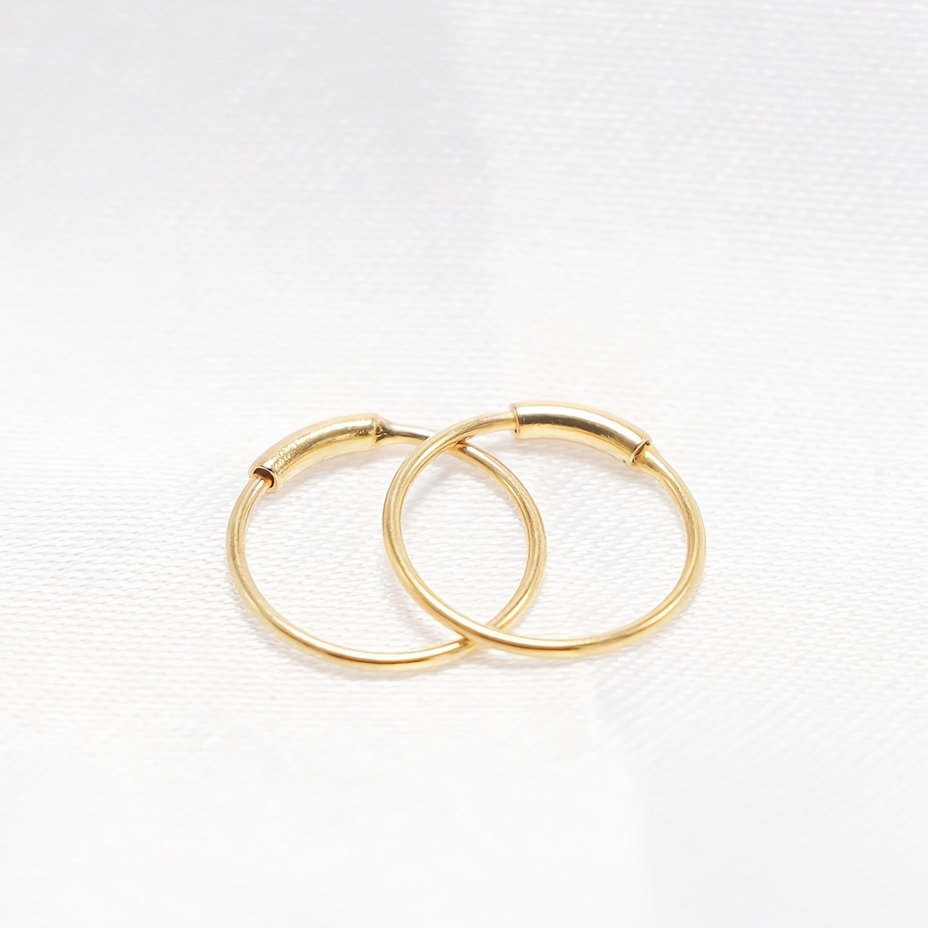 3pcs Minimalist 316 Stainless Steel Open Septum Ring Earring Set