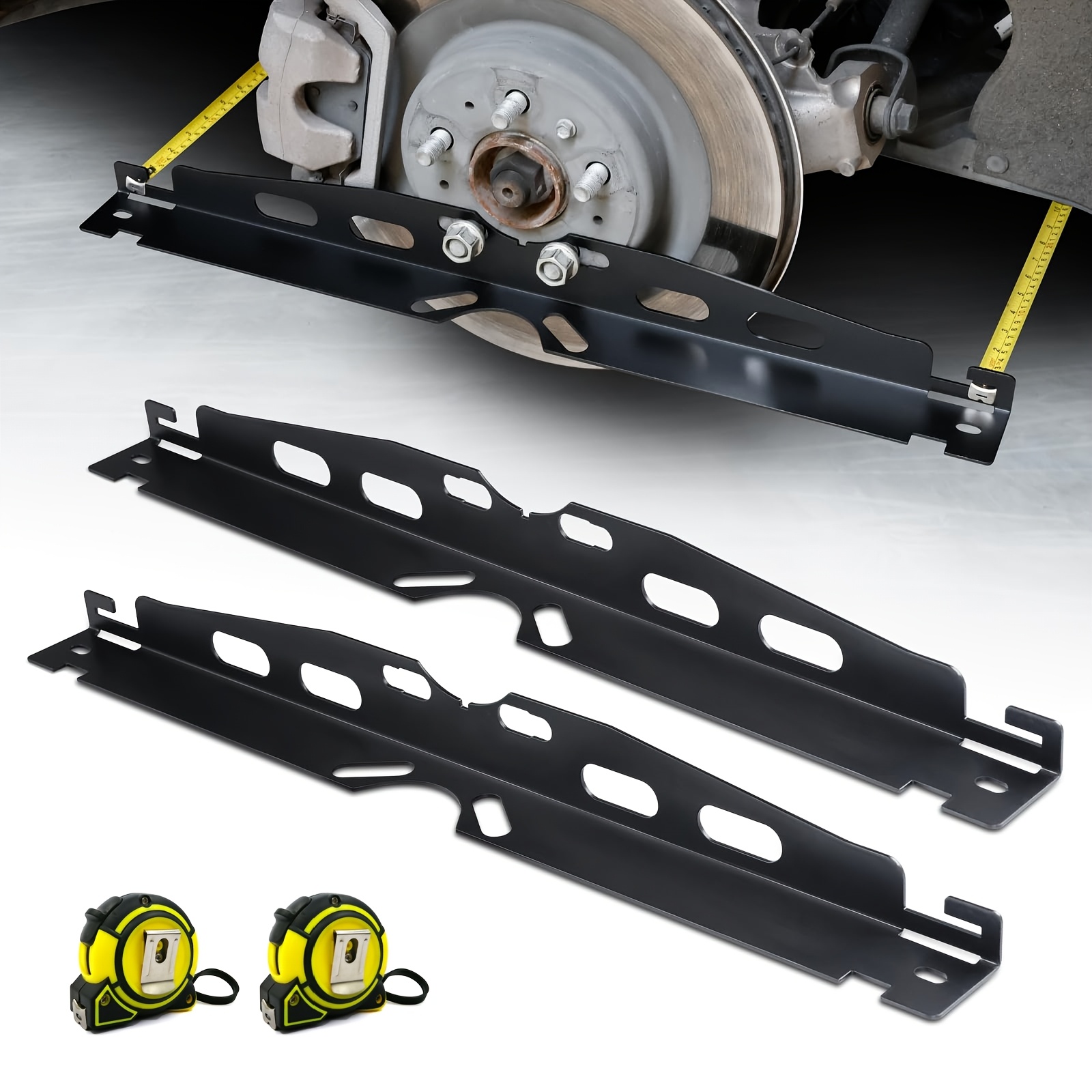 TEMU Kit d'outils d' de roues, matériau en fer, non électrique, avec mesure de pour et la réparation des véhicules, outil d' de roues automobile,