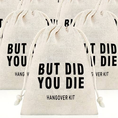 2pcs 4pcs 6pcs 12pcs hangover kit burlap bags bachelor bachelorette party supplies