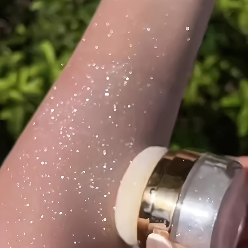 sparkling body highlighter full body glitter to full body pearlescent natural three dimensional portable tap powder silvery white transparent color flashing highlight powder details 1