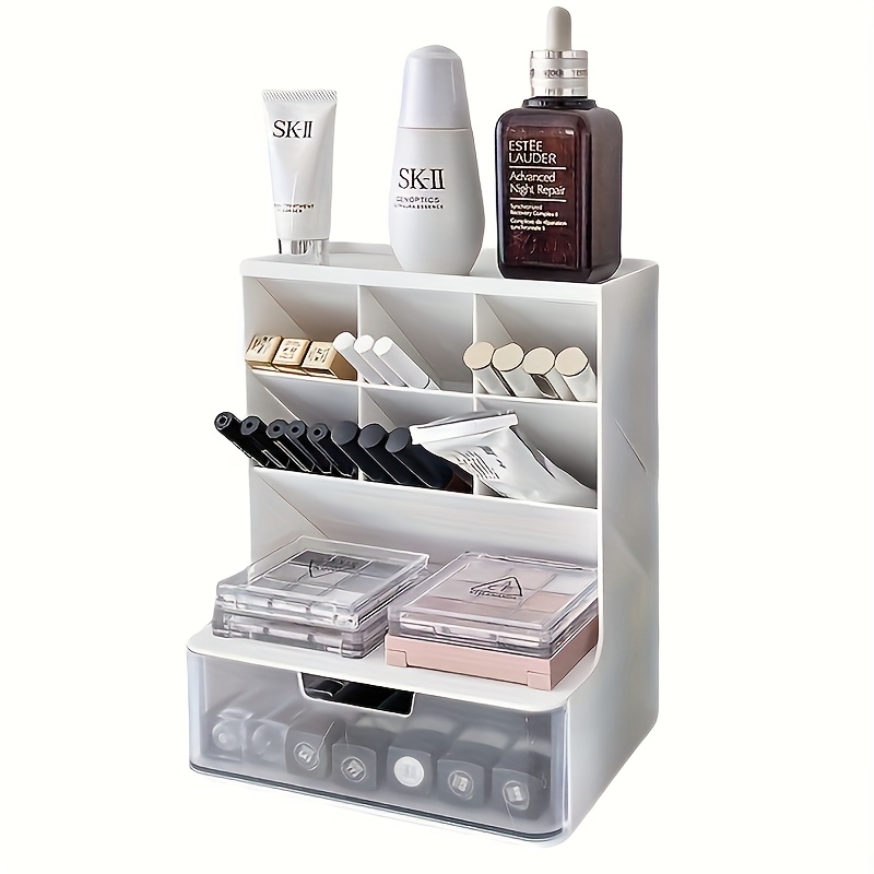 Lightweight Plastic Makeup Storage Box Drawers A