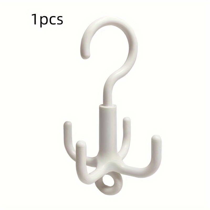 360 Degree 4-claw Rotatable Hook, Handbag Scarf Scarf Belt Hat Rack Wardrobe Storage Hook