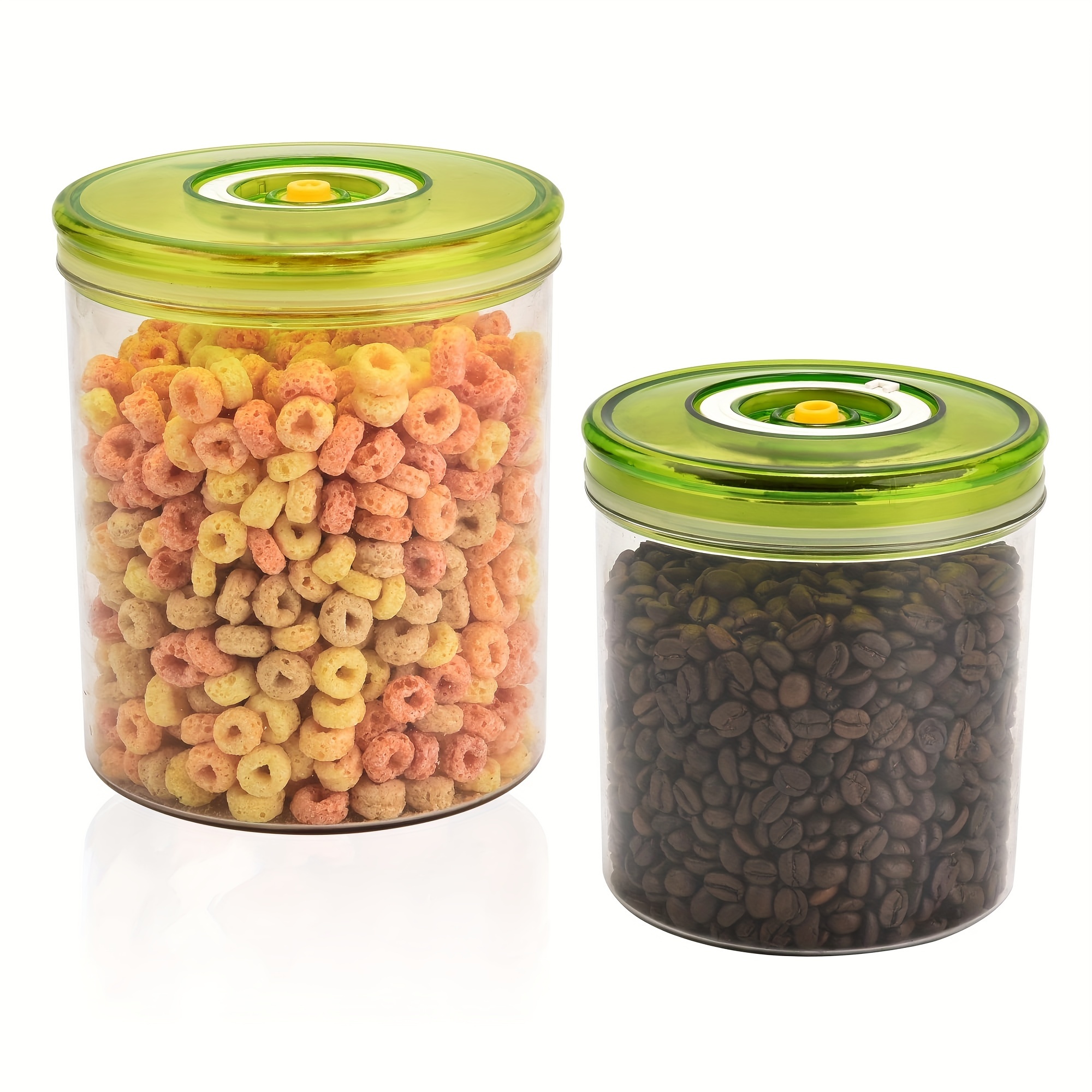 

Vacuum Coffee Canister & Food Storage Container - 2pcs Vacuum Seal Jars For Coffee, Tea, Bean And More