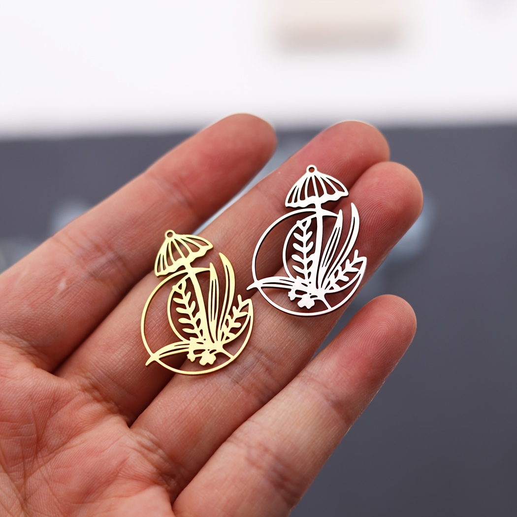 3pcs Moon Phase Charms Earrings Necklace Jewelry Making Set