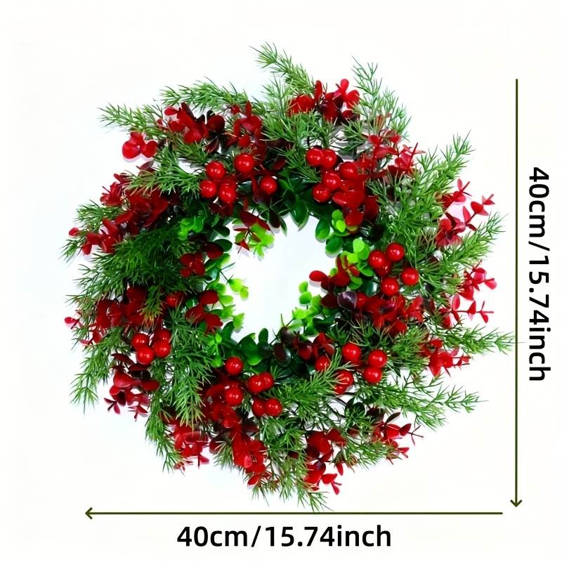 15 74 zoll knstlicher weihnachtskranz kiefernnadeln - Temu Germany