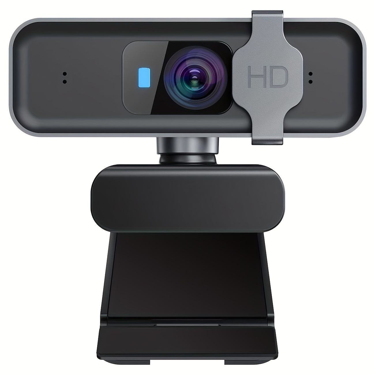 

Webcam Usb Hd 1080p, Camera Web Autofocus Avec Double Microphone Et House De Confidentialite Pour Streaming, Video, Conference, Zoom, Ytb, Face Time, Skype, Gris