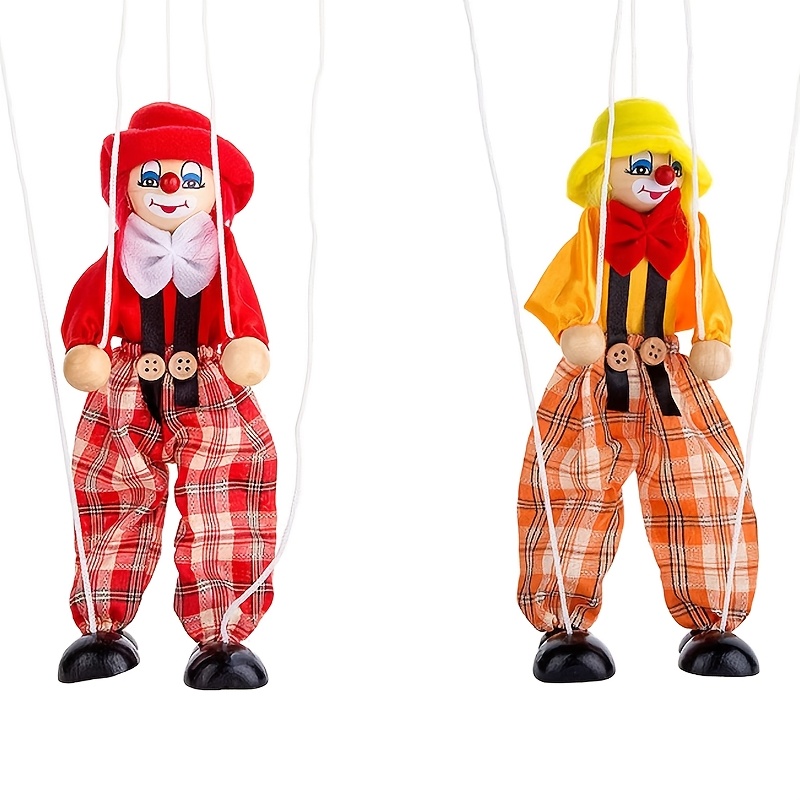 decorative items for a carnival party featuring clown marionettes wooden puppets for festive home decor perfect as birthday gifts for collectors non electrical