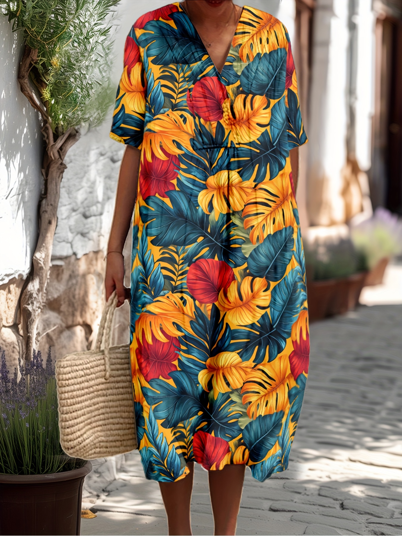 fitted lace wedding dress Black Womens Sleeveless Dress Color Block Loose Fit Dress for Ladies V Neck  Beach Brunch Hawaiian Tropical Midi Knee Length Summer Fall Dress 2026  Clothing Trendy S at Amazon Women's Clothing store