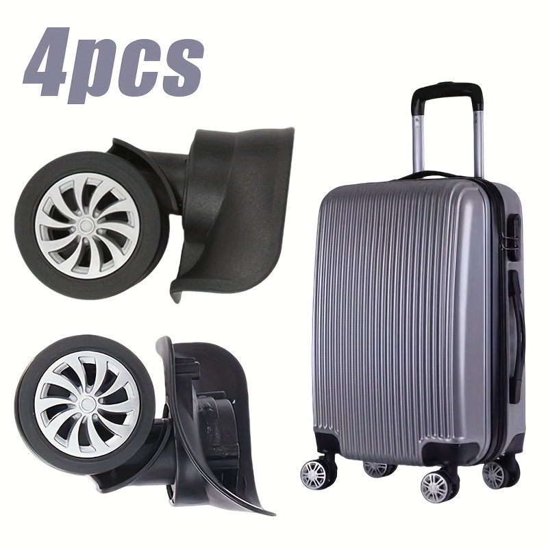 Kofferrollen Ersatzset - 2 Stück Schwarze Nylon-Rollen Mit Schrauben