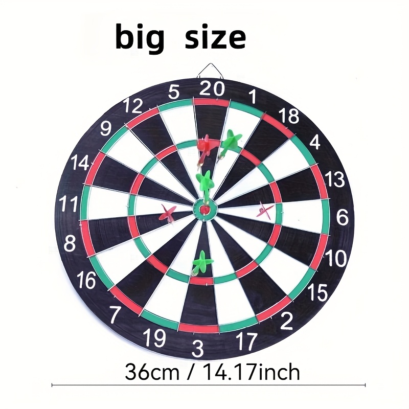 5/7pcs dart set, featuring red and green darts with Arabic numeral design, easy to store and hang. Suitable for adults aged 18+, perfect for competitions, games, party favors, Christmas, or Halloween gifts