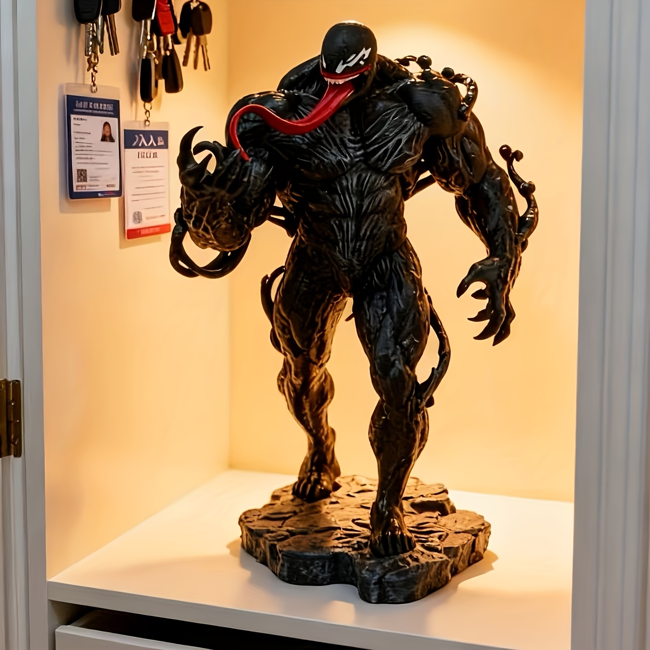 E-shop Marvel Venom Ornamente, Weihnachtsdekoration, geeignet für Schreibtisch, Schlafzimmer, Bücherregal Dekorationsdisplay, perfektes