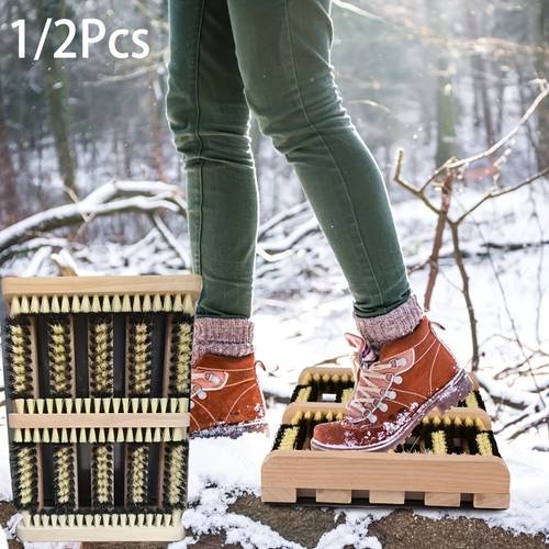 item picture boot scrubber outdoor cleaning brush for snow sand and mud 14 2 x 10 inches