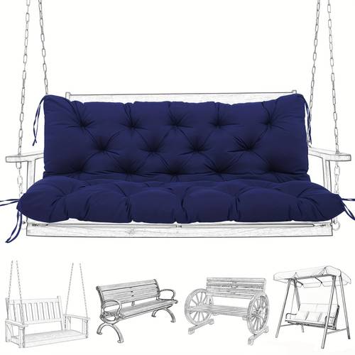 replacement cushions for swing porch swing cushion 2 3 seat outdoor bench cushion with backrest for patio furniture garden porch loveseat glider pad 48 40 5
