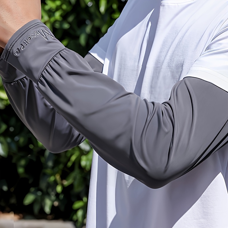 TEMU Men's Loose Cooling Arm Sleeves - Breathable, Quick-dry, Lightweight Comfortable, Outdoor Gear, Wear, Equipment | Loose Sleeve | Polyester