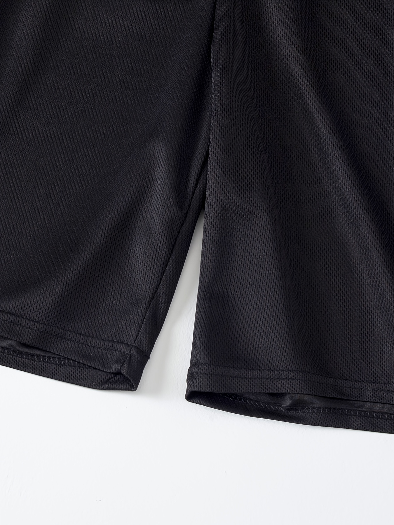 2pcs Men'S Summer Short Sleeve Suit - Casual Sporty Round Neck T-Shirt & Shorts Set, Breathable Polyester Blend, Regular Fit, White & Black with Orange Accents, Perfect for Outdoor Activities, Summer Casual Wear | Sporty Look | Comfortable Fit, Summer Shorts