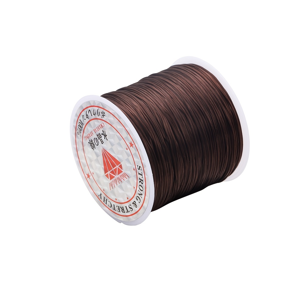 TEMU 1574,8 inch/rol 1mm Elastische Draad Ronde Veerkrachtige Lijn Rubber Rekbaar Koord Elastisch Touw voor DIY Sieraden Maken Kralen Armband