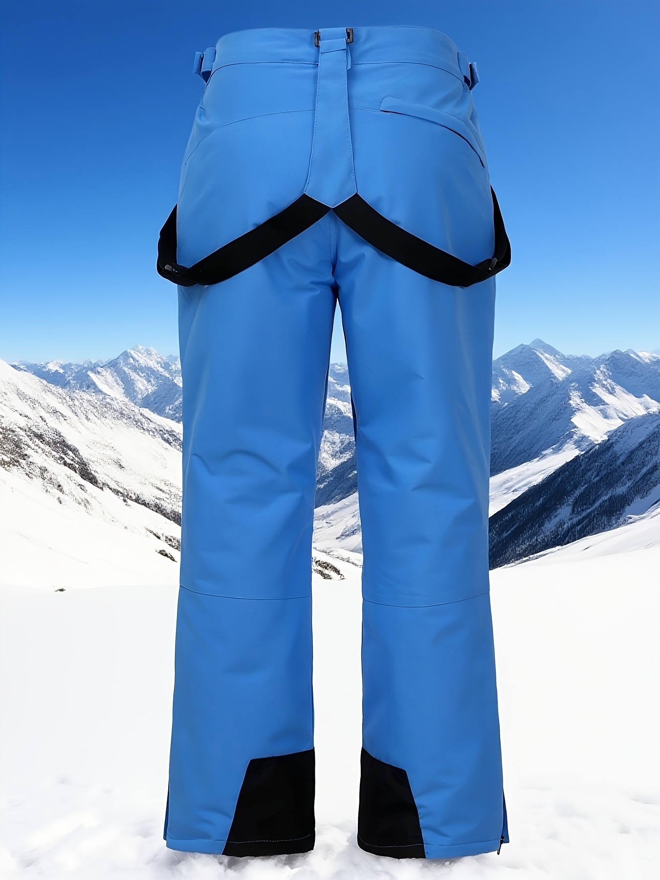 Men S Winter Ski Pants - High-Performance, Wear-Resistant, Adjustable with Reinforced Knees & Ankles, Insulated for Snow Sports, Mountaineering, and Camping, Polyester Lining, H-Fit, Solid Color, Pockets Included,   | H-Fit Pants | Durable Polyester, Ski Gear