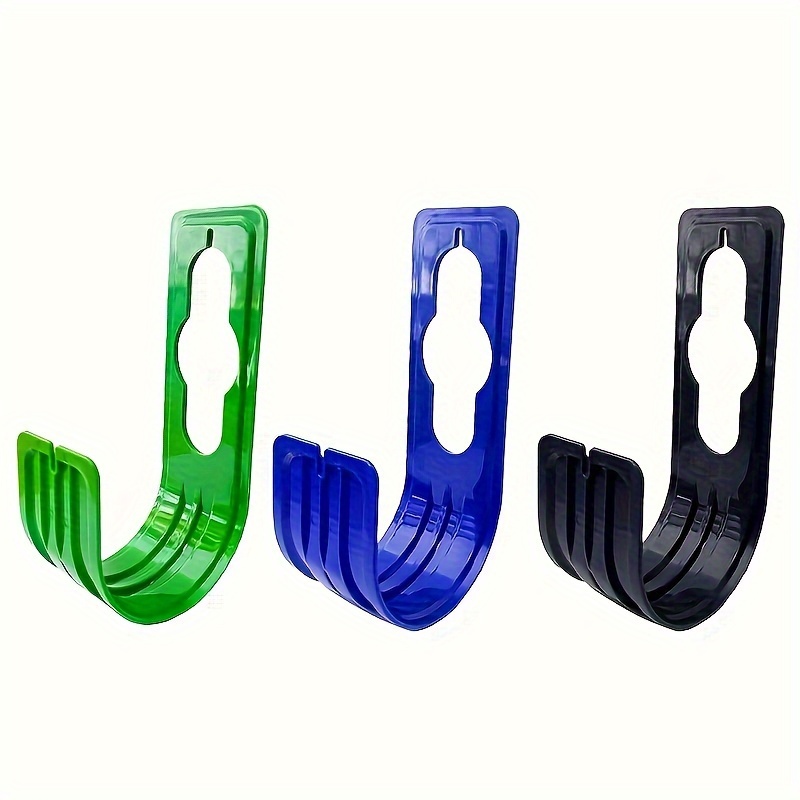 

1/3 Packs, Wall-mounted Garden Hose Hangers, Durable Plastic Water Hose Holders, Space-saving Hose Bracket Organizer, For Garden Outdoor Use, 2.91x4.3x8.46 Inches