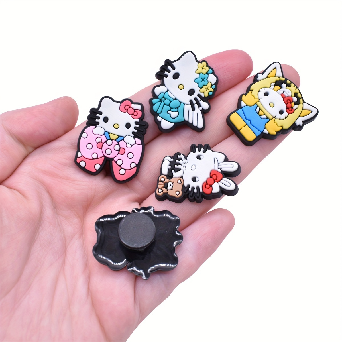 10pcs Hello Kitty Series Shoe Charms Clogs Bubble - Temu