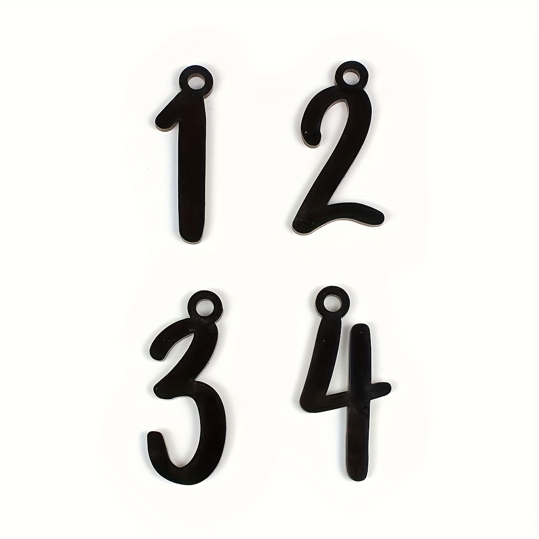 Image of Set Of 4 Christmas Advent Number Ornaments, Ideal For Holiday Decor, Wall Hanging , No Required, Seasonal Decorations, Festive , Christmas Ornaments