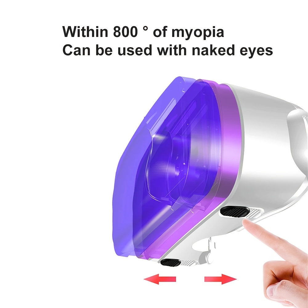 Casque VR Intelligent 4K 2025 avec Expérience Cinéma IMAX 3D, Réglage IPD & Mise au Point, Système de Suivi Realiste, Compatible Smartphone/Tablette pour Films, Jeux, Cadeau - Installation Plug & Play (Pas de Base HMD Externe)