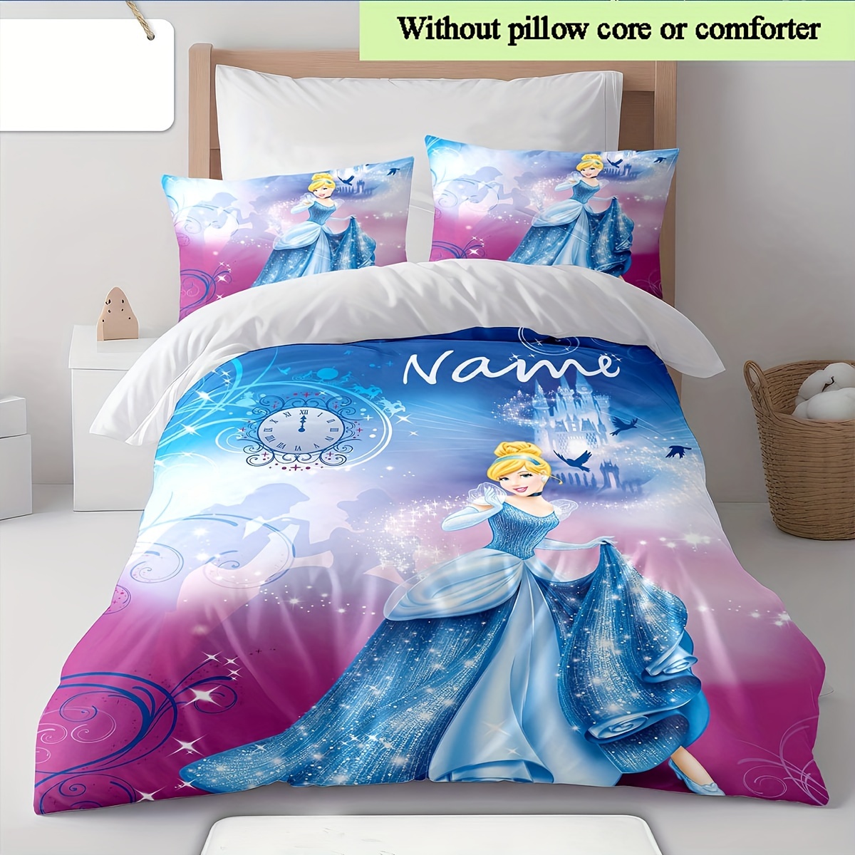 

- 3pcs Set - Personalized , Includes Duvet Cover & 2 Pillowcases (no ), - , Zip , Washable