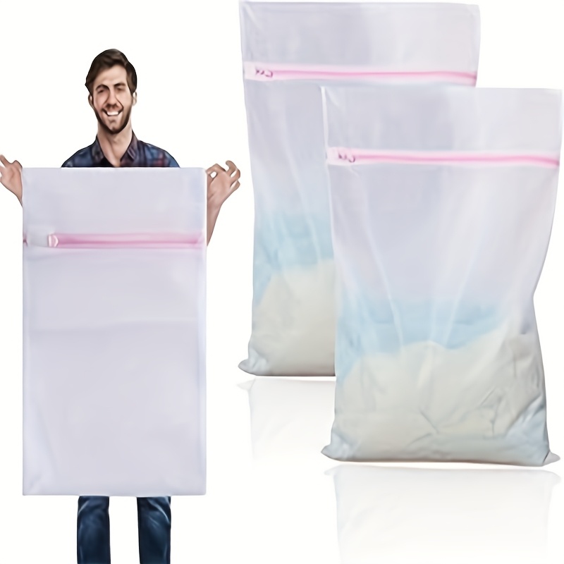 TEMU Pack Of 2 Laundry Net Large, Oversized Laundry Bag 60 X 90cm, Xxl, Laundry Net For Washing Machine, Laundry Bag Used For Curtains, Coats, Down