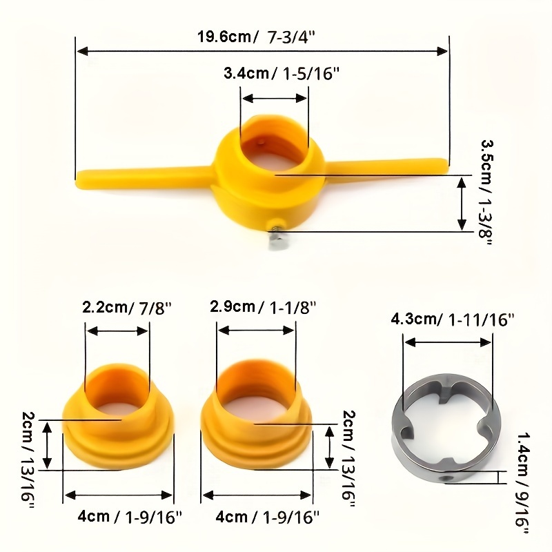 6pcs Pvc Pipe Threader Set Easytouse Round Mold Tools For Thread