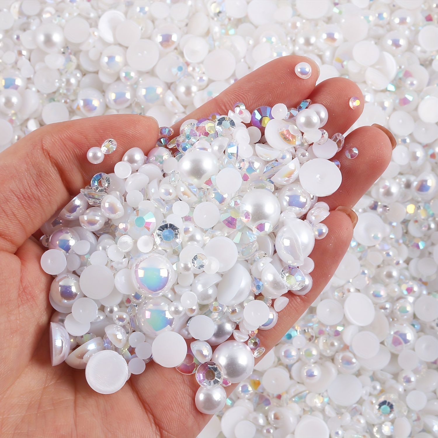 Pearls For Crafts Pearls Rhinestone Multi Sizes Pearls For - Temu