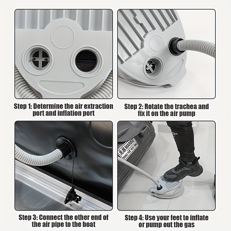 Koetsu Foot Pump with 119.38cm Long Hose