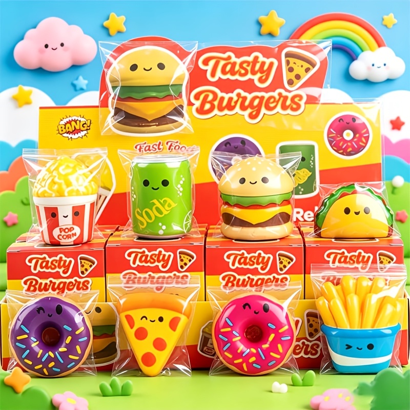 5/10/15pcs Creative Simulation Food Rebound Set
