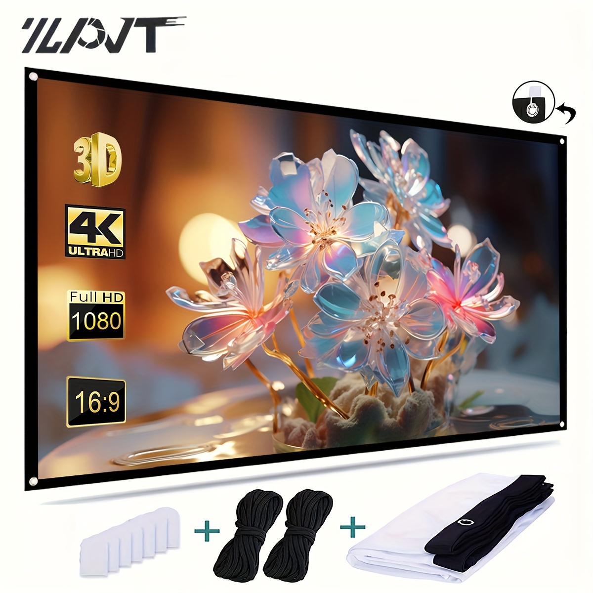 Thickened Projection Screen Dual sided Outdoor Indoor 1080p - Temu