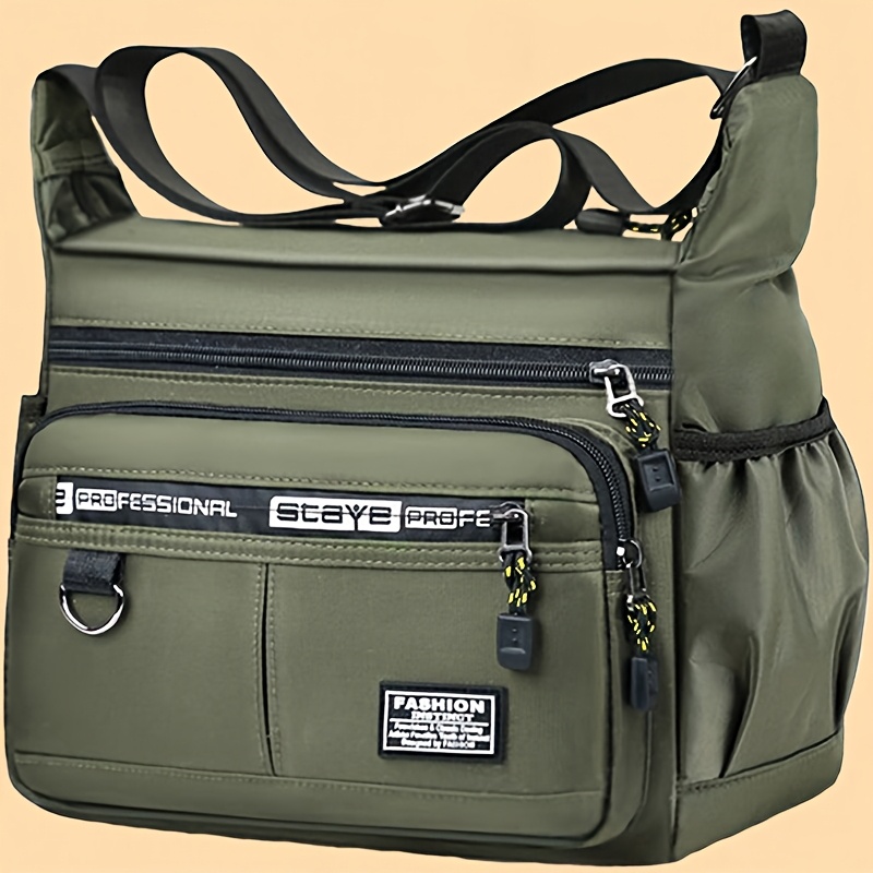 Bag - Fashionable Crossbody Bag for Men And Women - Lightweight, Adjustable Shoulder Strap, Multi-Pocket, Suitable for Travel, Shopping, Dating, And School Use, Best Gift for Holidays [Zipper Random]