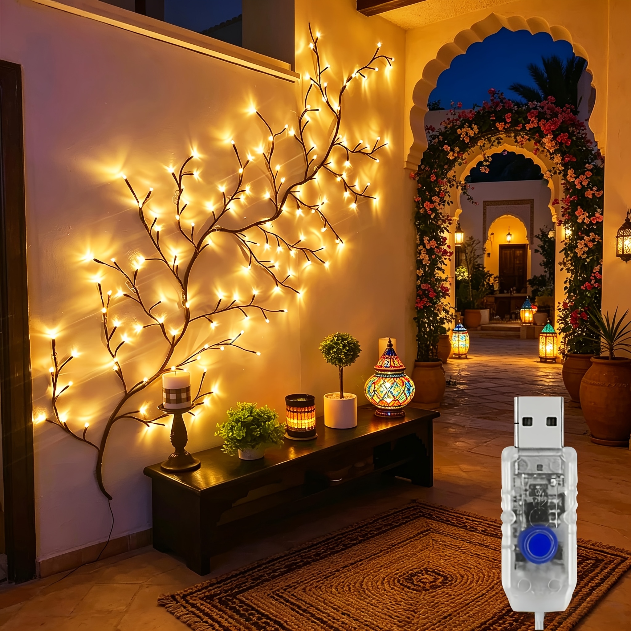 beleuchtete led bäume