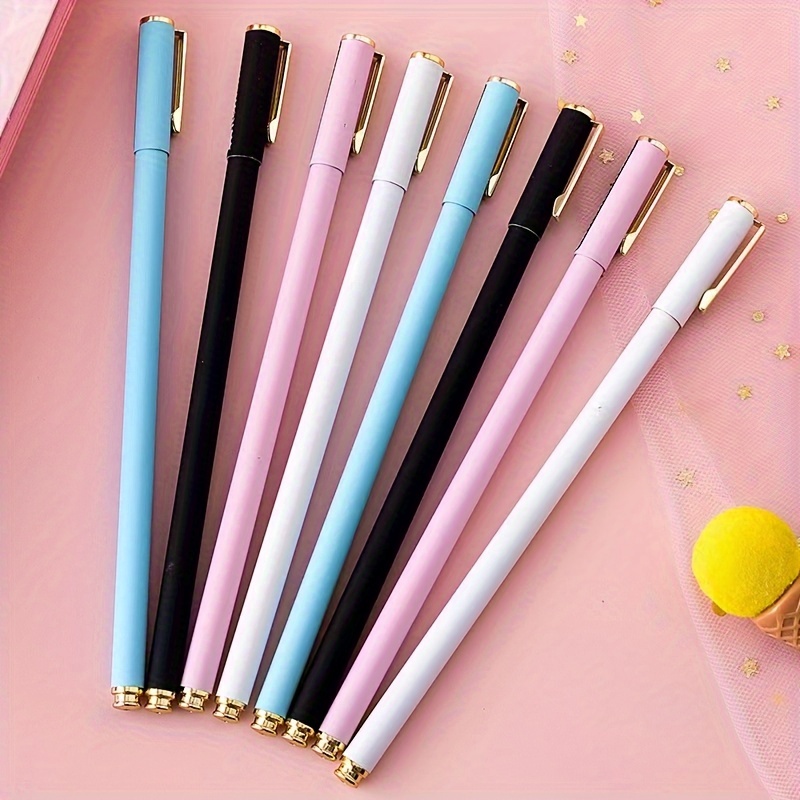 6pcs set 1 pen 5 refills metal thin rod ballpoint pen very suitable for business   and office   ink
