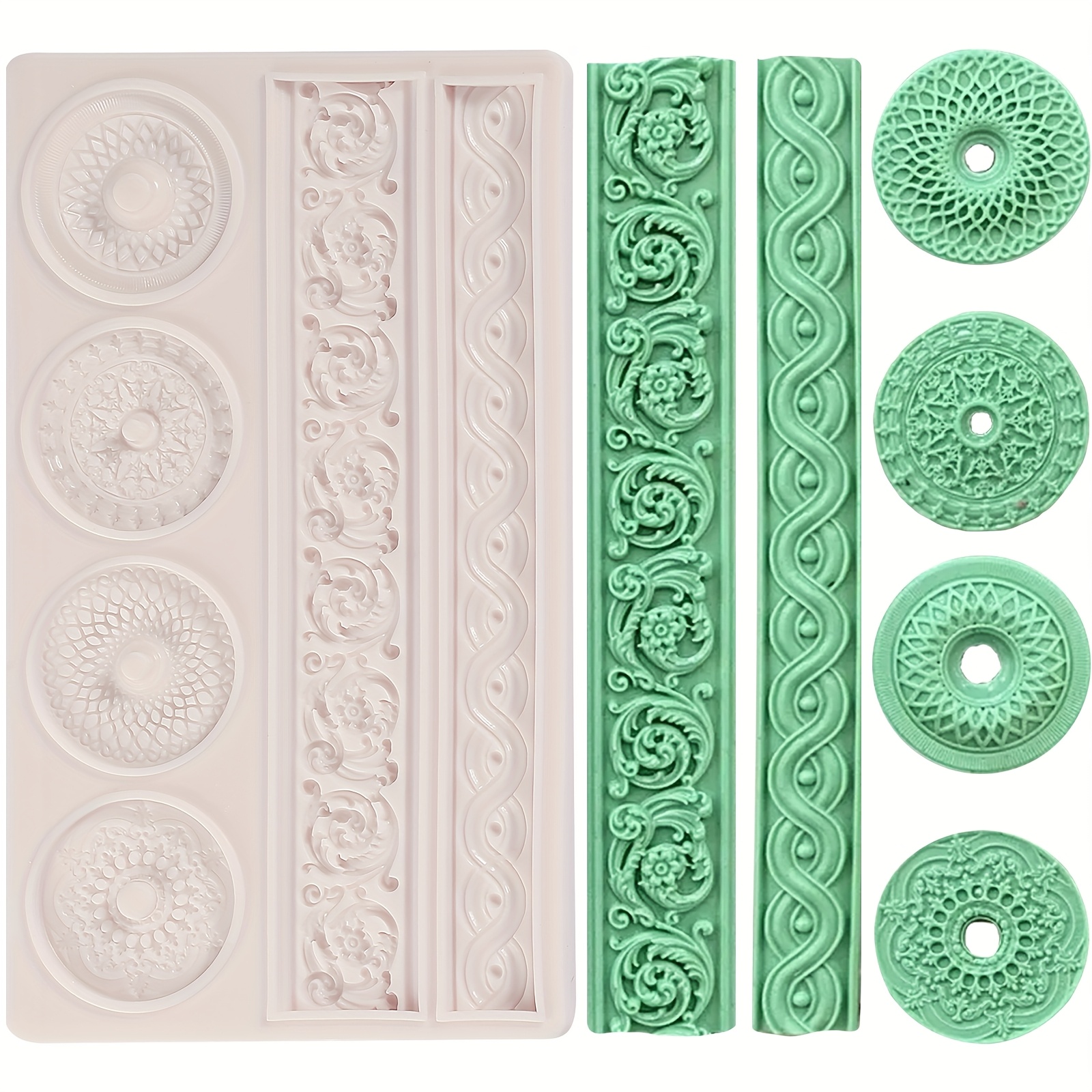 

Deluxe Silicone Cake Decorating Mold Set - Bakers, , And Home Cooks - Bpa Free, Silicone - Suitable For Baking, Decorating, Crafting