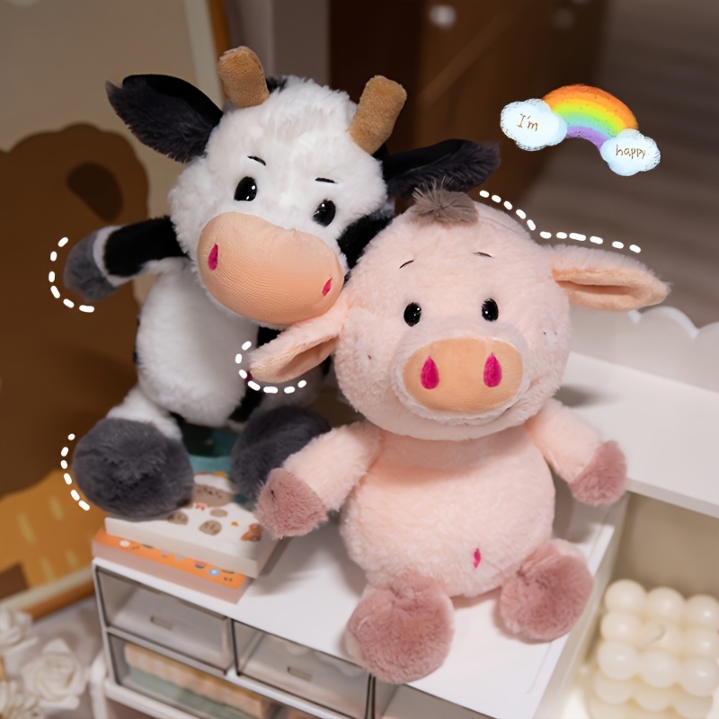 Baby Cow Toys Cute Cow Plush Toys Cute Kawaii Stuffed Animals