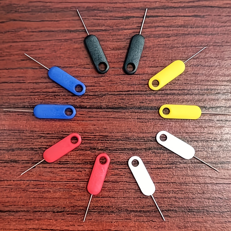 Random 4pcs Pc Sim Ejector Tools, Portable, Sim Card Tray Ejector Tool, Sim Card Holder Removal Tool, Holder Opener Ejector, Compatible With Iphone, Ipad, Htc, Galaxy, Phone, Smartphone