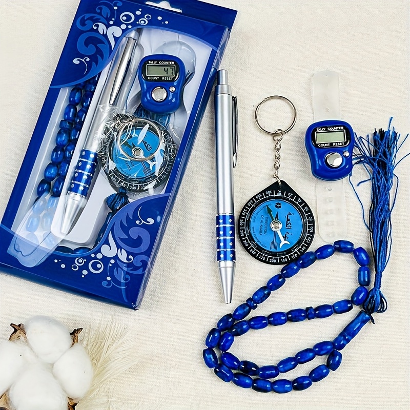 ramadan gift box featuring 33 prayer beads a timer and a   compass set popular in   east   muslim holiday gifts details 0