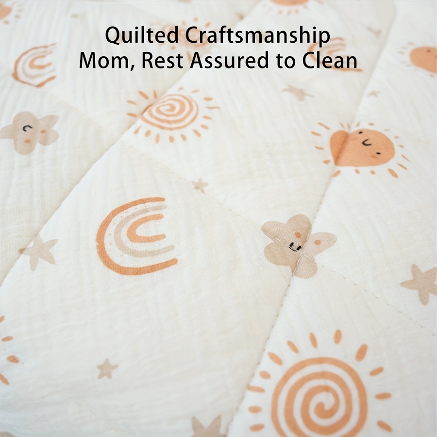 Children's Cartoon Print Ruffled Quilt, Soft and Comfortable