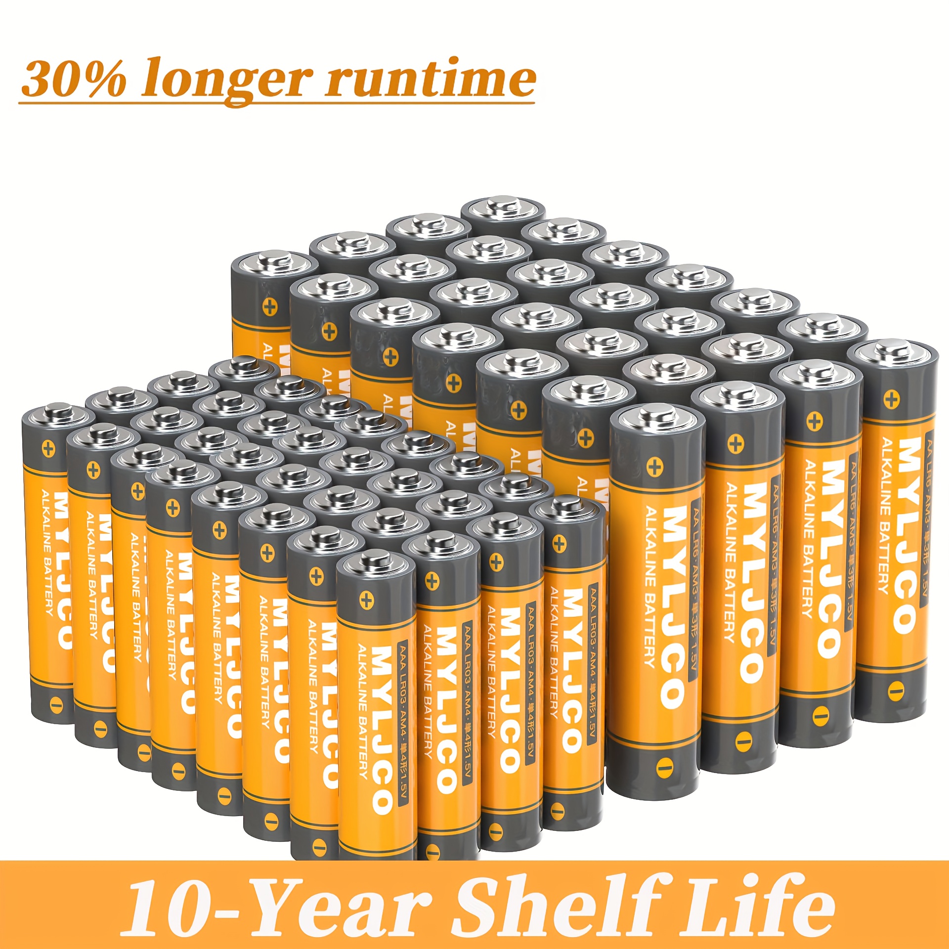 48 24 16 8 pack aa and aaa   batteries 1 5v durable batteries suitable for household and office equipment with an extended   combinations of aa and three aaa batteries ideal for easter decorations