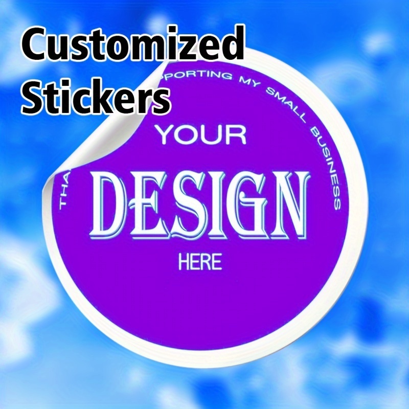 

Customizable Photo Stickers Personalized Labels For Birthdays, Invitations, And Thank- Supplies, Paper Material - Pack Of Various Sizes