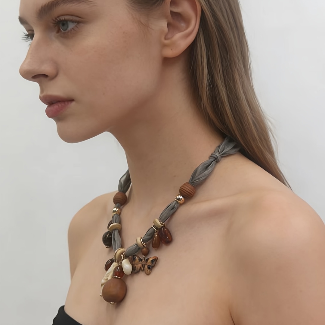 Plated Bohemian Retro Layered Necklace for Parties