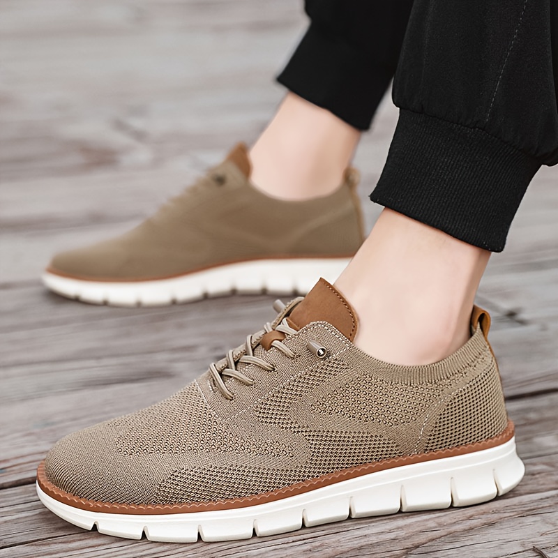Men'S Trendy Knitted sneakers for Running, Lightweight And Breathable with a Soft Sole, Suitable for All Seasons, Easy And Stylish Men'S Footwear