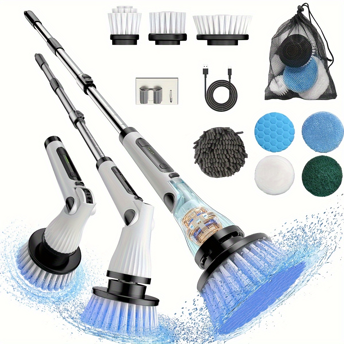 

Cleaning , 8 Replaceable And 2-, Retractable , Cleaning For Cleaning Bathroom, , Tub, , ,