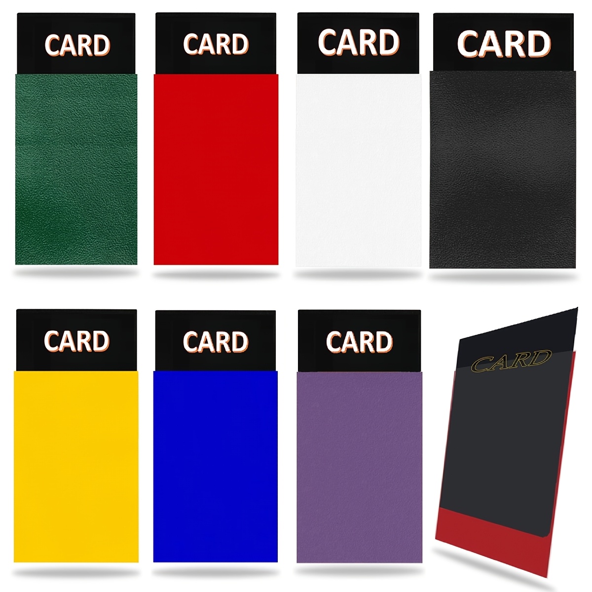 colored card sleeves Kitoyz 1200Pcs Matte Card Sleeves for Trading Cards main image 1