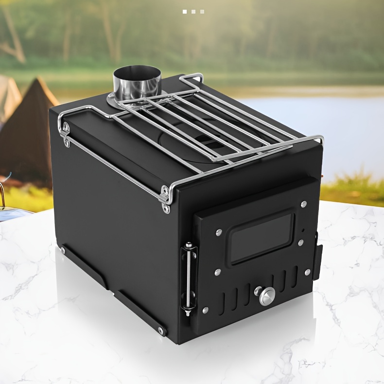 Camping poêle à bois Portable acier inoxydable léger poêle à bois